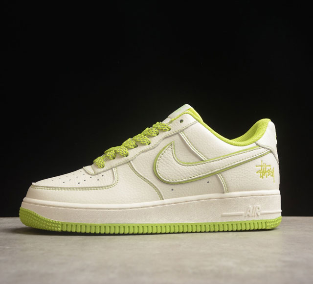 Stussy x Nk Air Force 1'07 Low 斯图西联名 米浅蓝反光空军一号低帮休闲板鞋 UN1635-888 打造纯正空军版型#专注外贸渠道