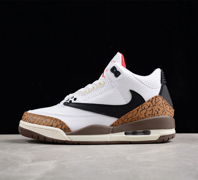 纯原版本 Nike Air Jordan 3 Retro High OG AJ3 白棕倒勾休闲板鞋 CT8532-120 尺码：40 40.5 41 42 42