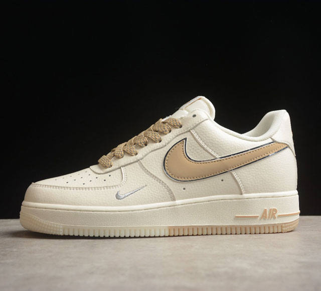 Nk Air Force 1'07 Low 米金双色底 满天星 空军一号低帮休闲板鞋 JJ0253-007 打造纯正空军版型#专注外贸渠道 全掌内置蜂窝气垫 #