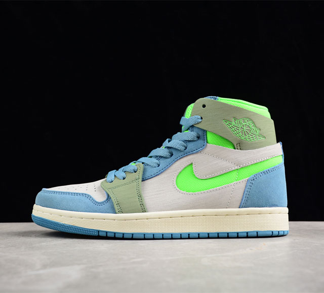 Air Jordan 1 Zoom CMFT AJ1 乔1蓝绿拼色 DV1305-433 尺码 36 36.5 37.5 38 38.5 39 40 40.5