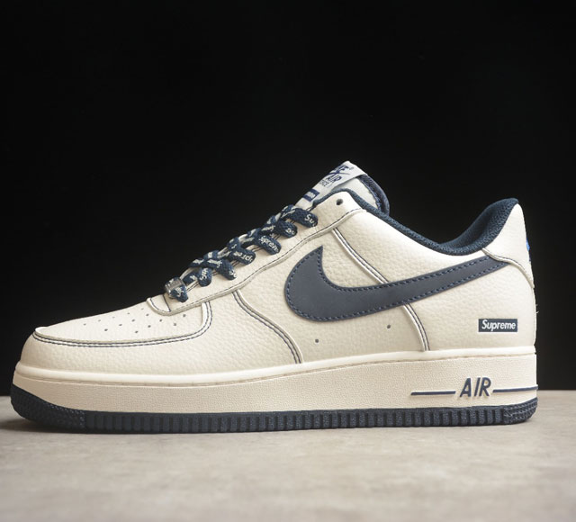 Supreme x Nk Air Force 1'07 Low 深蓝 联名款 空军一号低帮休闲板鞋 SU0220-005 打造纯正空军版型#专注外贸渠道 全掌内