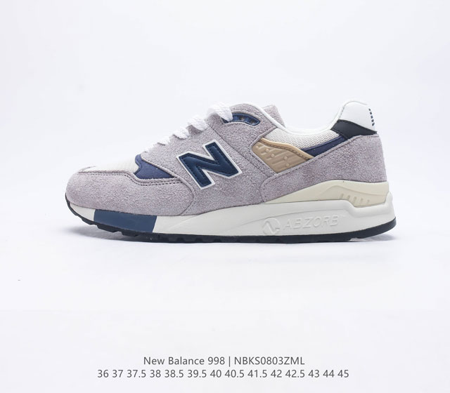 新百伦 New Balance 998 原装版本复古男女士运动鞋休闲板鞋厚底增高鞋市面独家最正确版本3M反光复古慢跑鞋 ENCAP缓震中底 原盒原标 天猫京东平