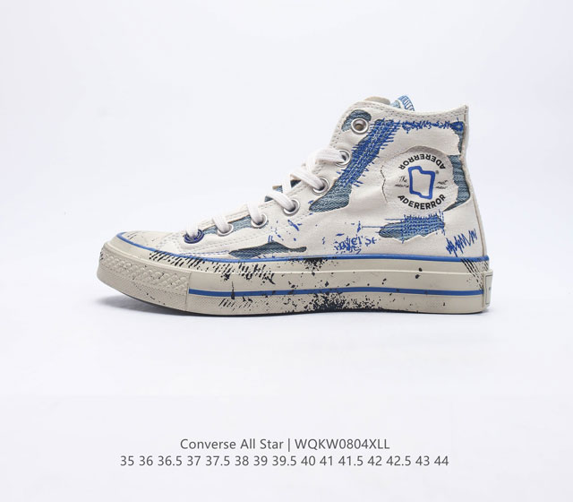 匡威Converse Chuck 70 HI ADERERROR匡威男女白色涂鸦高帮复古休闲鞋货号 A05351C尺码 35 36 36.5 37 37.5 3