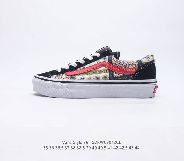 真标 带半码 VANS 万斯 Style 36 经典低帮帆布休闲运动硫化滑板板鞋真的是吹爆的系列,那就是VansStyle36系列低帮经典复古文化休闲运动篮球鞋