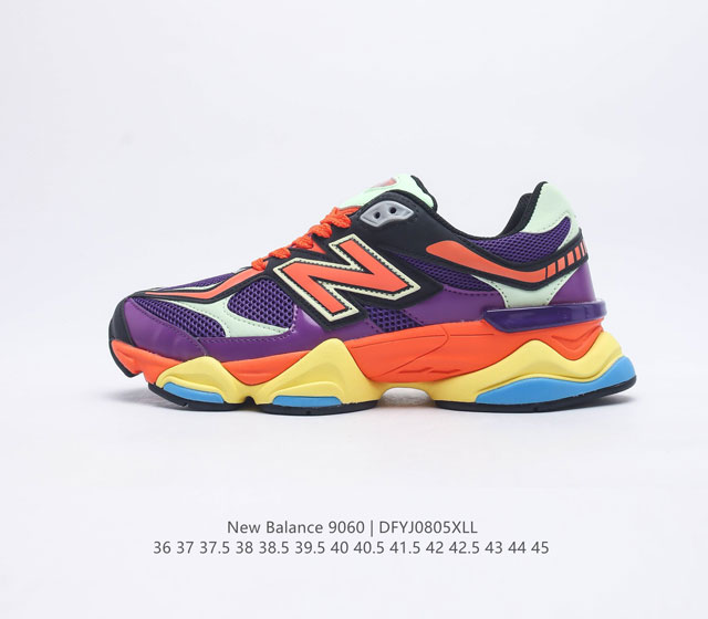 公司级 New Balance NB9060 联名款 复古休闲运动慢跑鞋鞋款灵感源自设计师本人对夏日的怀日回忆 鞋面大身由空间双格及磨砂鞋面拼接而生 配以柔和