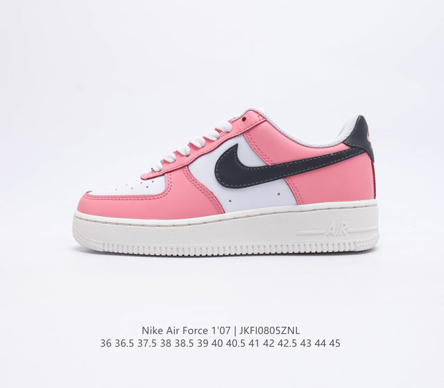 采用软质牛剖皮革鞋面材质全新AF1 情人节 你心动了吗 耐克Nike Air Force 1'07 Low Valentine s Day 空军一号低帮经典百搭