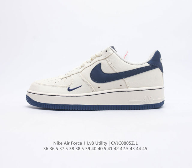 真标 带半码 NIKE 耐克 Air Force 1 Utility 空军一号 机能风低帮运动休闲板鞋 货号 CV3039 118码数 36 36.5 37.5