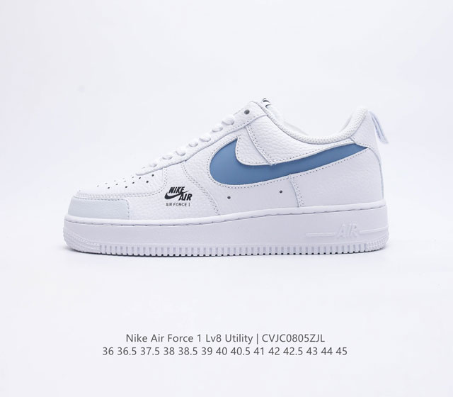 真标 带半码 NIKE 耐克 Air Force 1 Utility 空军一号 机能风低帮运动休闲板鞋 货号 CV3039 118码数 36 36.5 37.5