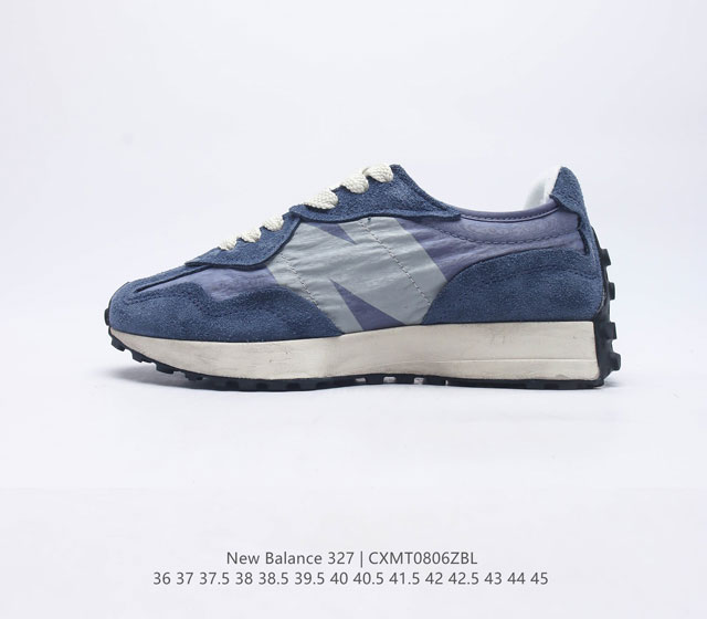 New Balance M327公司级系列复古休闲运动慢跑鞋 完美清洁度全新 New Balance 327 系列 以更纯粹的复古风格设计打造的全新造型 侧身还