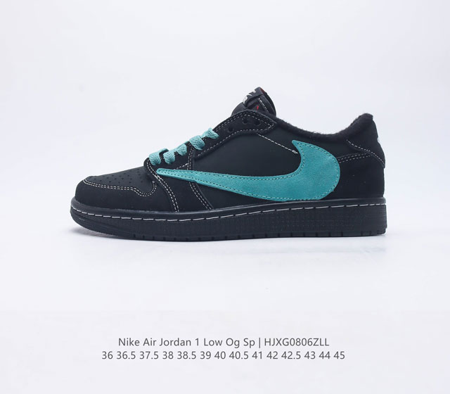 耐克运动鞋 NIKE Air Jordan 1 Low OG Sp 倒勾 低帮篮球鞋 AJ1 乔丹1代 aj1 乔1 反向脚趾复古运动鞋 亮点之处在于鞋侧的倒置