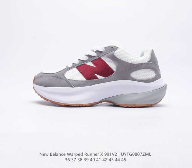 椰香扑鼻New Balance Warped Runner新款老爹鞋复古运动跑步鞋Beam大底提供足步弓支撑 解构皮革 用纤维革拼接透气网眼 后跟搭载外露缓震胶