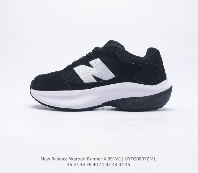 椰香扑鼻New Balance Warped Runner新款老爹鞋复古运动跑步鞋Beam大底提供足步弓支撑 解构皮革 用纤维革拼接透气网眼 后跟搭载外露缓震胶