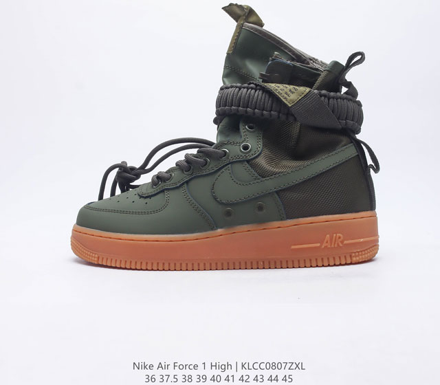 Nike Air Force 1 AF1 SF Special Forces 机能空军一号经典款运动鞋时尚复古高帮靴潮流战靴男女款高帮板鞋尺码 36 37.5