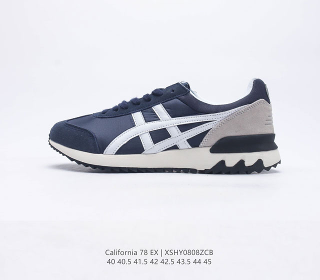 Onitsuka Tiger 鬼塚虎 经典款CALIFORNIA 78 EX 男士复古慢跑鞋运动休闲鞋厚底复古减震慢跑鞋onitsuka Tiger Calif