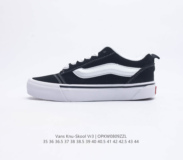 万斯 Vans Knu-Skool VR3 LX 面包鞋坎普尔 茱利安系列低帮复古硫化休闲运动板鞋 肥胖版大LOGO要说整个2023年最为热门的鞋型之一 面包鞋