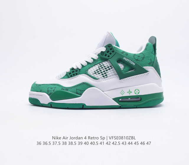 NIKE 耐克 LOUIS VUITTON 乔4代 Air Jordan AJ4 x Louis Vuitton x Off White OW联名路易威登LV