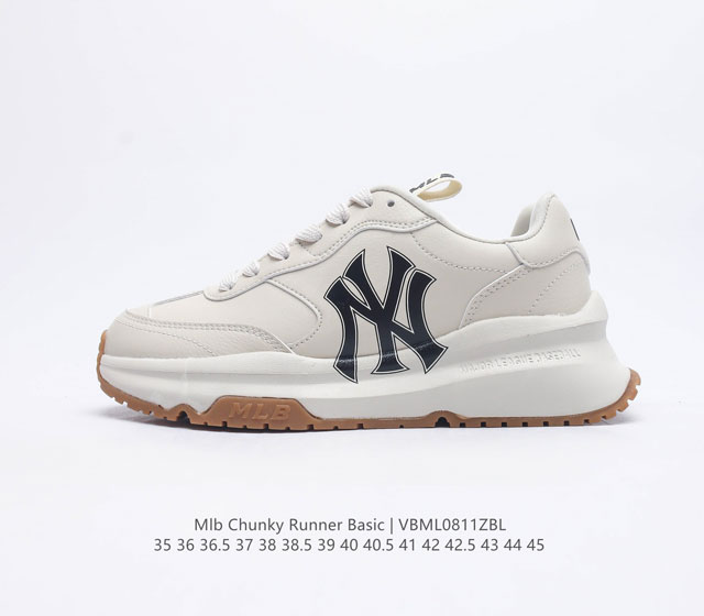 真标 全新2023新款 NY美国榄球洋基队New York Yankees x MLB Chunky Runner Liner 莱纳系列低帮厚底老爹风透气舒适