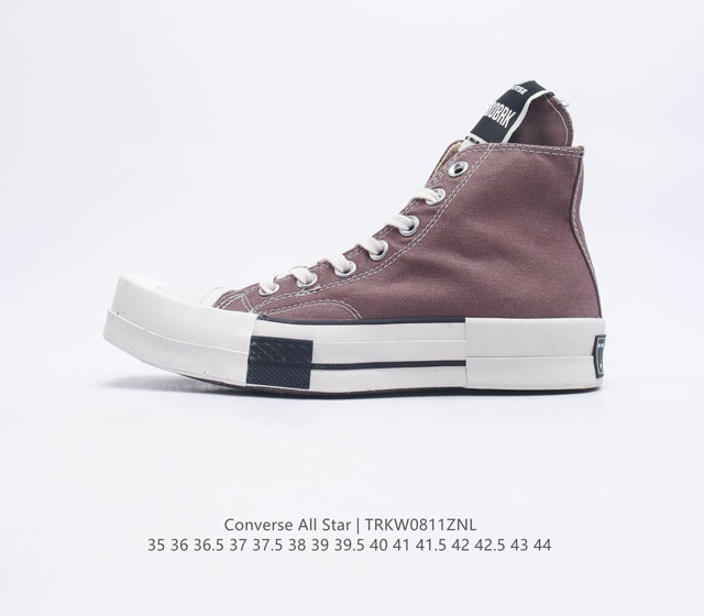 Converse All Star 高帮女鞋厚底增高 匡威全明星帆布鞋 复古 休闲运动硫化百搭板鞋 经典帆布鞋学院风学生鞋 这个系列是匡威最古老的系列了 是匡威