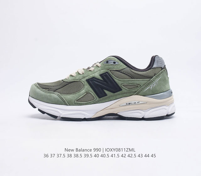 纯原六层组合底 真碳板 新百伦 New Balance NB990 V3系列 高端美产990系列简约经典舒适百搭时尚复古休闲鞋缓震透气跑步鞋该鞋款采用MCD