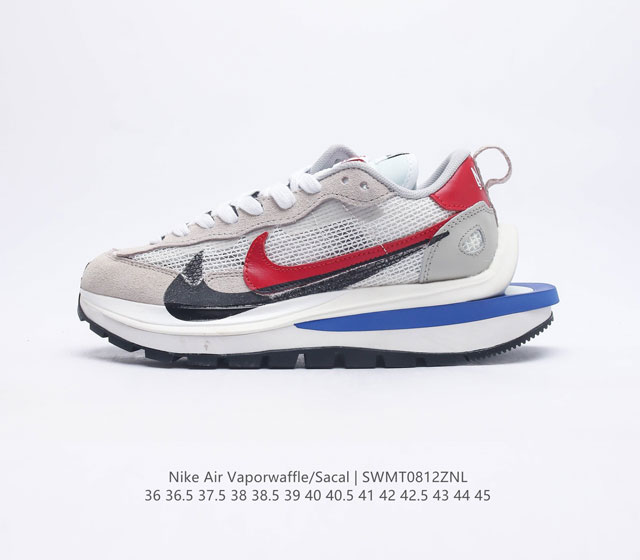 耐克 Sacai X NIKe vaporWaffle 华夫三代3.0走秀重磅联名运动鞋厚底增高慢跑鞋 鞋款由Pegasus与VaporFly两款鞋型的设计元素