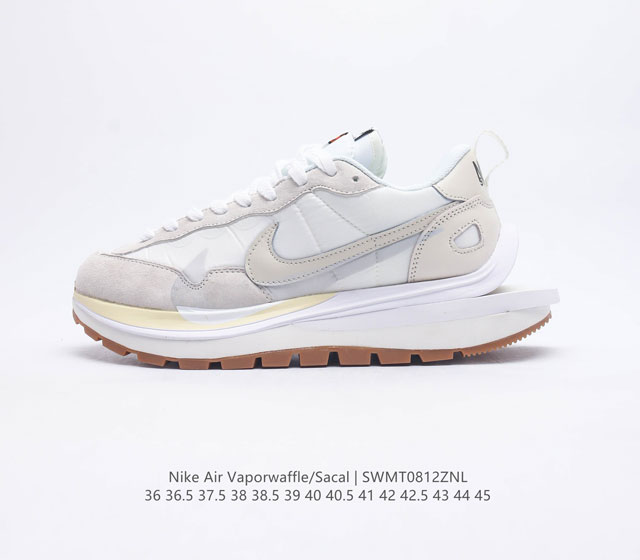 耐克 Sacai X NIKe vaporWaffle 华夫三代3.0走秀重磅联名运动鞋厚底增高慢跑鞋 鞋款由Pegasus与VaporFly两款鞋型的设计元素