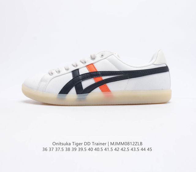 Onitsuka Tiger鬼塚虎 DD TRAINER 休闲鞋男女板鞋防滑舒适复古低帮柔软德训运动情侣款休闲鞋大热复古德训鞋 再造摩登经典 沿用橡胶大底设计