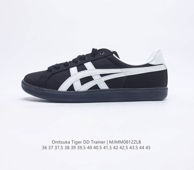 Onitsuka Tiger鬼塚虎 DD TRAINER 休闲鞋男女板鞋防滑舒适复古低帮柔软德训运动情侣款休闲鞋大热复古德训鞋 再造摩登经典 沿用橡胶大底设计