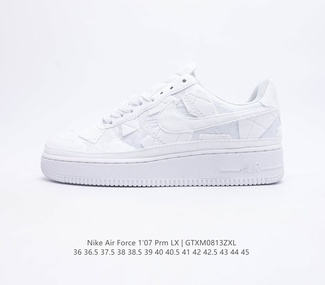 耐克 Nike Air Force 1 07 Prm 空军一号运动鞋复古板鞋 以实力演绎传奇篇章 从 80 年代的篮球场到现今的街头和校园 数十年来 此款运动鞋