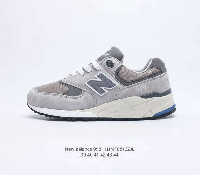 新百伦 New Balance 998 原装版本复古男士运动鞋休闲板鞋厚底增高鞋市面独家最正确版本3M反光复古慢跑鞋 ENCAP缓震中底 原盒原标 天猫京东平台