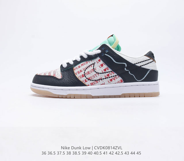 真标 耐克 Nike Dunk Low 运动鞋复古解构绑带板鞋 作为 80 年代经典篮球鞋款 起初专为硬木球场打造 后来成为席卷街头的时尚标杆 现以经典细节和