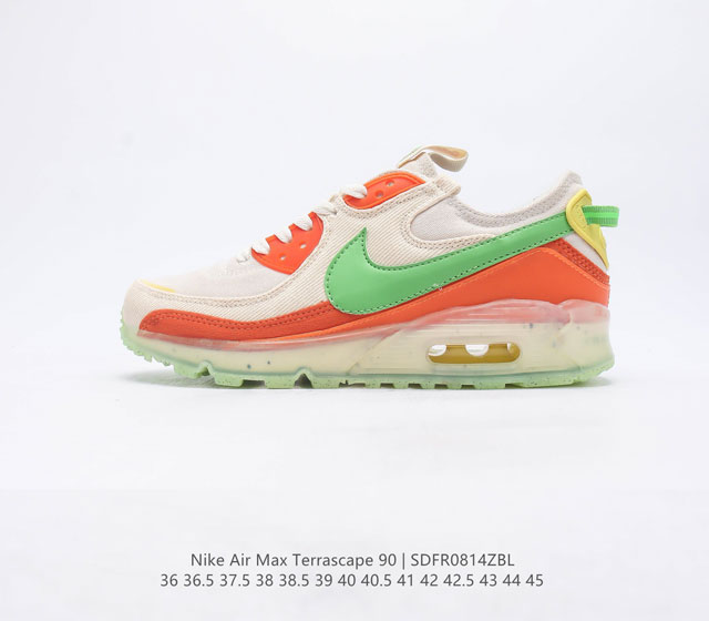 NIKE 耐克 男子休闲鞋气垫缓震跑步鞋 AIR MAX TERRASCAPE PLUS 运动鞋 造型超讨喜 鞋面以帆布和织物材质包裹 保证了轻薄透气 更适合夏