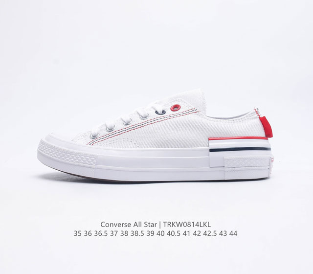 Converse All Star 低帮男女鞋厚底增高 匡威全明星帆布鞋 复古 休闲运动硫化百搭板鞋 经典帆布鞋学院风学生鞋 这个系列是匡威最古老的系列了 是匡