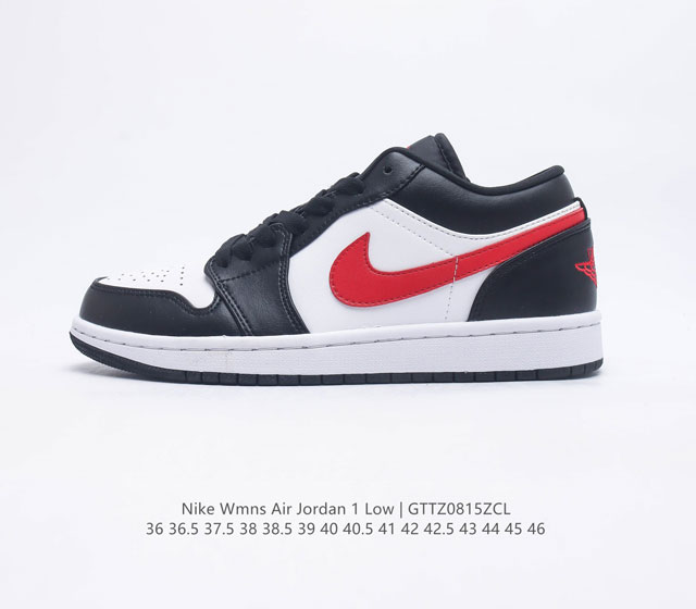 耐克 乔丹Air Jordan 1 Low AJ1 乔1 低帮复古文化休闲运动篮球鞋1985 年面世的元年款汲取设计灵感 采用简洁大方的经典外观 熟悉中带一抹新