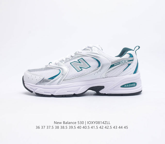 真标 新百伦 NB530运动鞋 New Balance 530 复古跑鞋厚底增高老爹运动鞋NB530这鞋双确实是NB家经复典古款式之一 以全科新技诠释 成打功