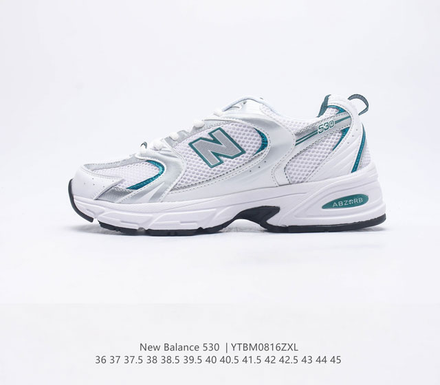 新百伦 NB530 New Balance 530 复跑古鞋NB530这鞋双确实是NB家经复典古款式之一 以全科新技诠释 成打功造530鞋款 鞋面保在持530基