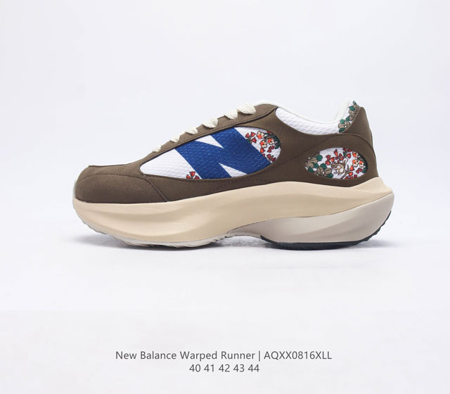 公司级New Balance Warped Runner 耐磨透气 低帮跑步鞋男款#独家原版原盒 原底原料 开模打造 #原厂织唛鞋标 高精密准度 #原楦原纸板开