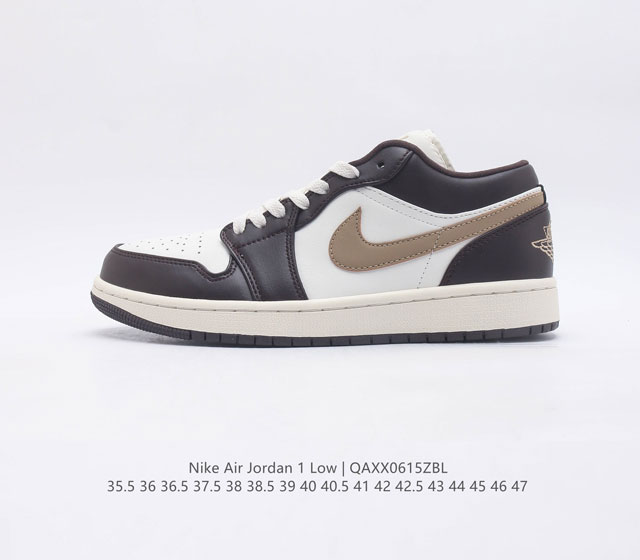 耐克 乔丹一代 Air Jordan 1 Low AJ1 乔1 低帮复古文化休闲运动篮球鞋 1985 年面世的元年款汲取设计灵感 采用简洁大方的经典外观 熟悉中