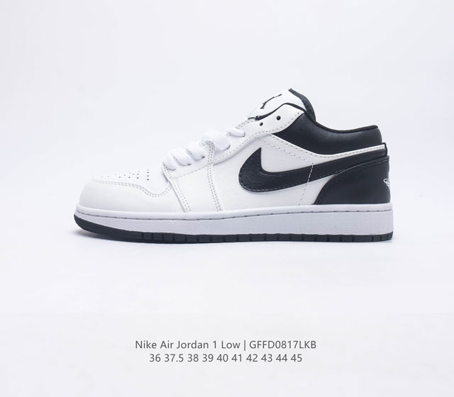 耐克 乔丹1代 Air Jordan 1 Low AJ1 乔1 低帮复古文化休闲运动篮球鞋 1985 年面世的元年款汲取设计灵感 采用简洁大方的经典外观 熟悉中