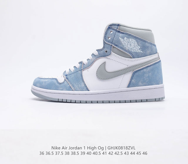 耐克 Nike Air Jordan 1 Retro High OG 乔丹一代篮球鞋复刻运动鞋 皮面高帮板鞋的设计灵感源自运动夹克 带你重温入选球队时刻 采用经