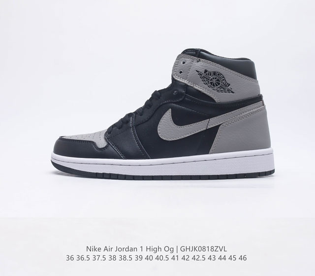 耐克 Nike Air Jordan 1 Retro High OG 乔丹一代篮球鞋复刻运动鞋 皮面高帮板鞋的设计灵感源自运动夹克 带你重温入选球队时刻 采用经