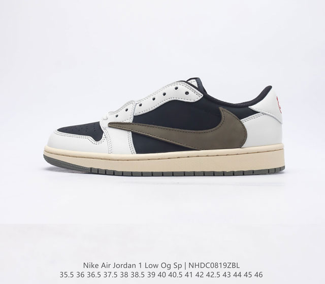 头层皮 耐克运动鞋 NIKE Air Jordan 1 Low OG Sp 倒勾 低帮篮球鞋 AJ1 乔丹1代 aj1 乔1 反向脚趾复古运动鞋 亮点之处在于