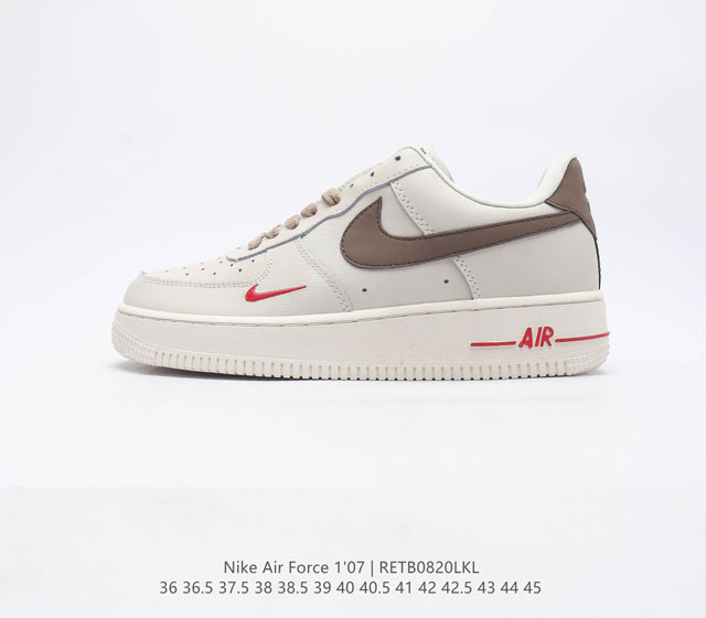 耐克Nike Air Force 1 Low 空军一号 AF1 低帮百搭休闲运动板鞋 柔软 弹性十足的缓震性能和出色的中底设计 横跨复古与现代的外型结合 造就出