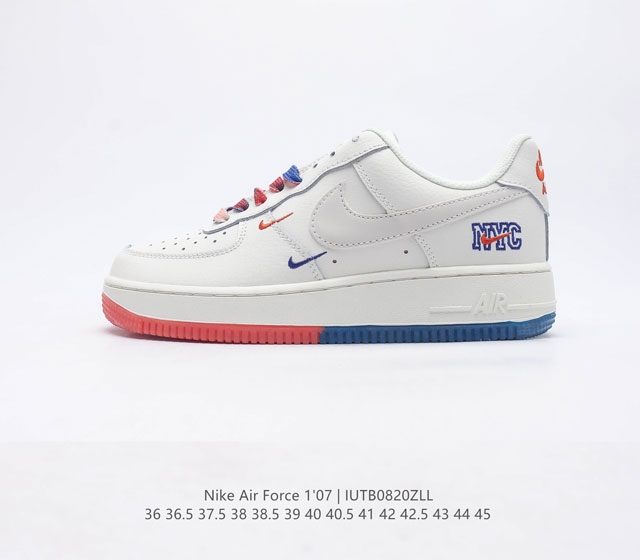 耐克Nike Air Force 1 Low 空军一号 AF1 低帮百搭休闲运动板鞋 柔软 弹性十足的缓震性能和出色的中底设计 横跨复古与现代的外型结合 造就出