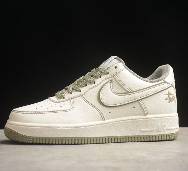 Stussy x Nk Air Force 1'07 Low 斯图西联名 军绿色反光空军一号低帮休闲板鞋 UN1635-77713打造纯正空军版型#专注外贸渠道