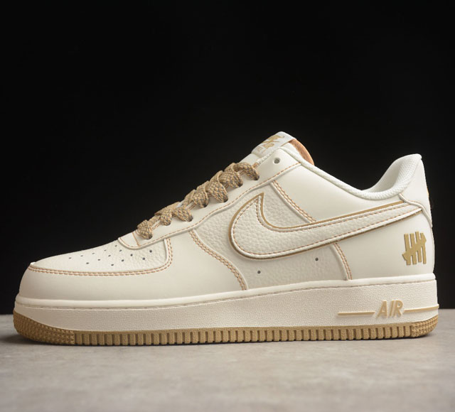 Undefeated x Nk Air Force 1'07 Low 米金色 空军一号低帮休闲板鞋 UT2022-028打造纯正空军版型#专注外贸渠道 全掌内置