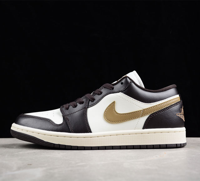 CJ版纯原 Air Jordan 1 Low AJ1 乔1白咖色 低帮文化休闲板鞋 DC0774-200尺码 : 35.5 36 36.5 37.5 38 38