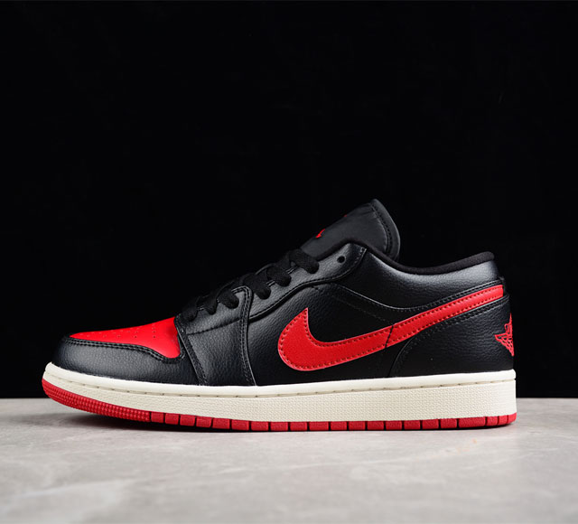 Air Jordan 1 Low Black And Red AJ1 乔1黑红 低帮篮球鞋 DC0774-061尺码 36 36.5 37.5 38 38.5