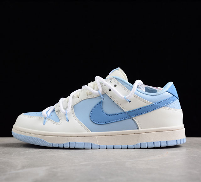 Nk SB Dunk Low 蓝色陨星 浅蓝色 定制版解构绑带休闲板鞋货号 DD1503-123尺码 : 36 36.5 37.5 38 38.5 39 40