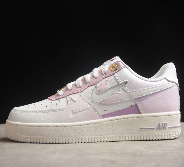 Nk Air Force 1'07 Low 渐变粉 透明双勾 空军一号低帮休闲板鞋 DZ5616-100打造纯正空军版型#专注外贸渠道 全掌内置蜂窝气垫 #原盒