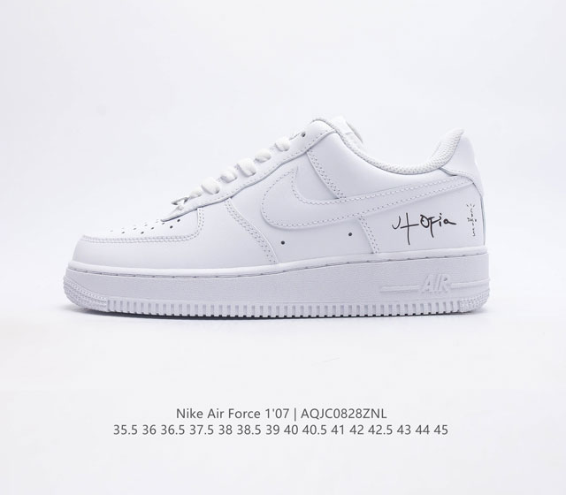 耐克nike Air Force 1 Low 空军一号 Af1 低帮百搭休闲运动板鞋 柔软 弹性十足的缓震性能和出色的中底设计 横跨复古与现代的外型结合 造就出